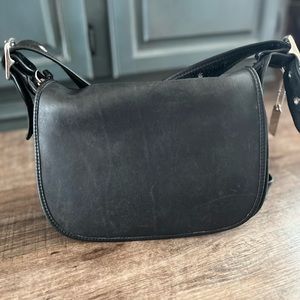 Coach Patricia legacy 9951 black crossbody purse with flap